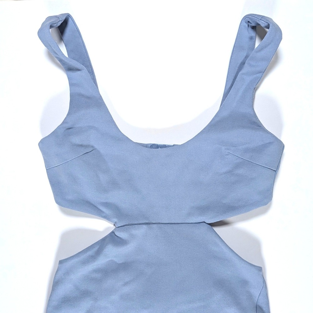 Lovers and Friends Titus Midi Dress Cutout Slit Bodycon Periwinkle Blue Sz S - Picture 7 of 15